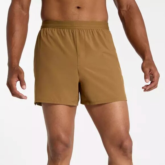 VRST Men's 5" Accelerate Running Brief Short, Brown Spice, EUC - Picture 1 of 7